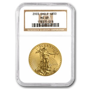 2003 1 oz American Gold Eagle MS-69 NGC