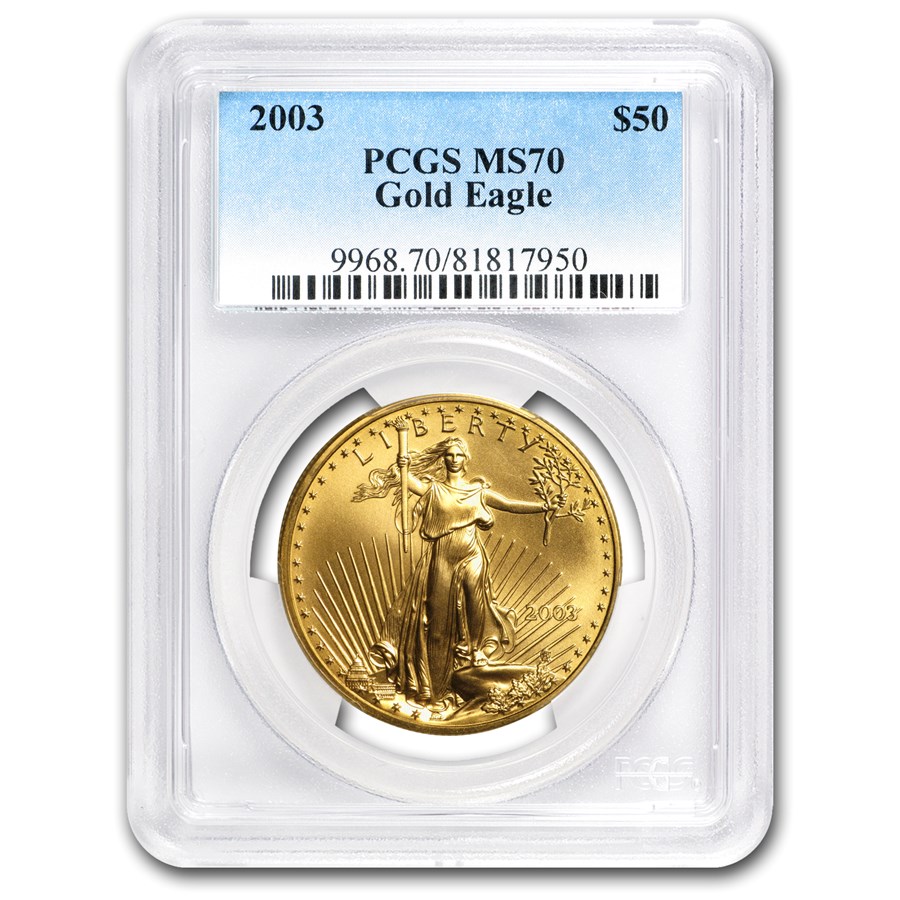 2003 1 oz American Gold Eagle MS-70 PCGS