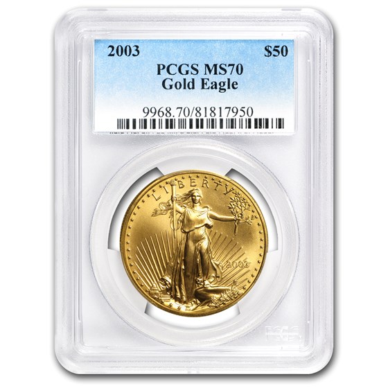 2003 1 oz American Gold Eagle MS-70 PCGS 2003 1 oz American Gold Eagle MS-70 PCGS