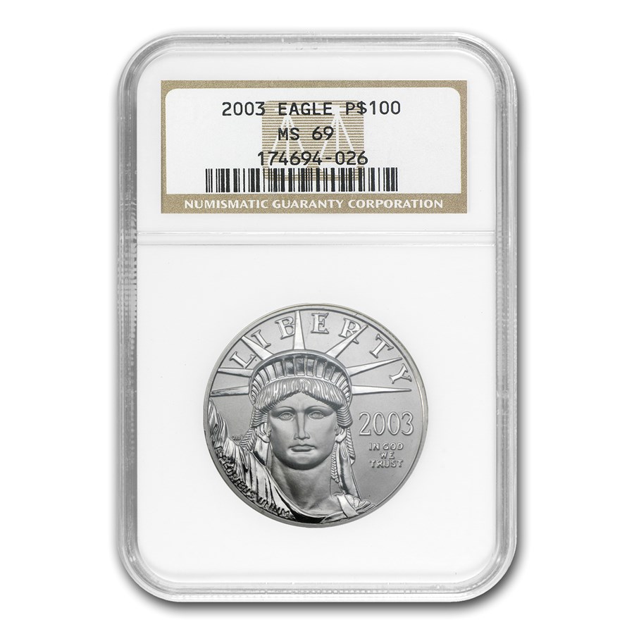 2003 1 oz American Platinum Eagle MS-69 NGC