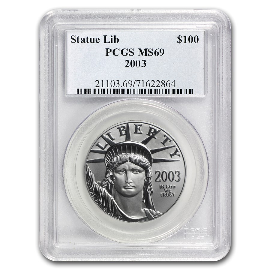 2003 1 oz American Platinum Eagle MS-69 PCGS
