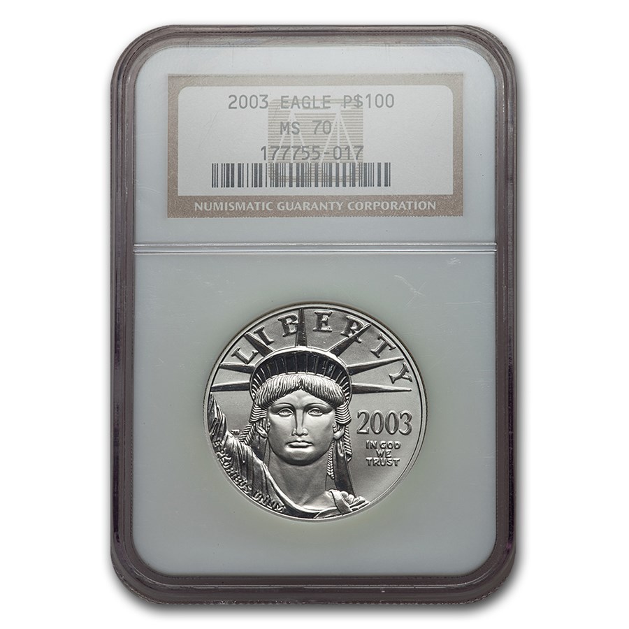 2003 1 oz American Platinum Eagle MS-70 NGC