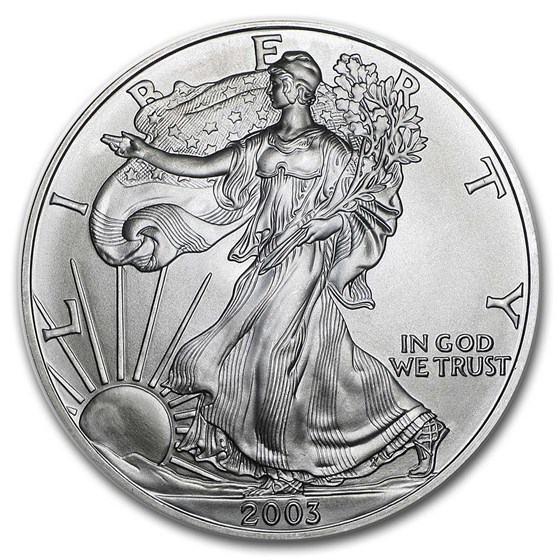 2003 1 oz American Silver Eagle BU 2003 1 oz American Silver Eagle BU