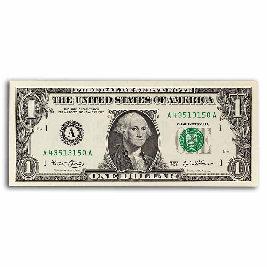 2003 (A-Boston) $1.00 FRN CU (Fr#1928-K)