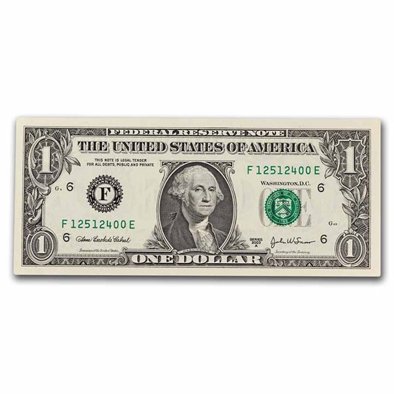 2003-A (F-Atlanta) $1.00 FRN CU (Fr#1930-F) 2003-A (F-Atlanta) $1.00 FRN CU (Fr#1930-F)