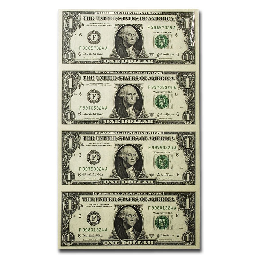 2003-A (F-Atlanta) $1.00 FRN CU (Fr#1931-F) 4 Uncut