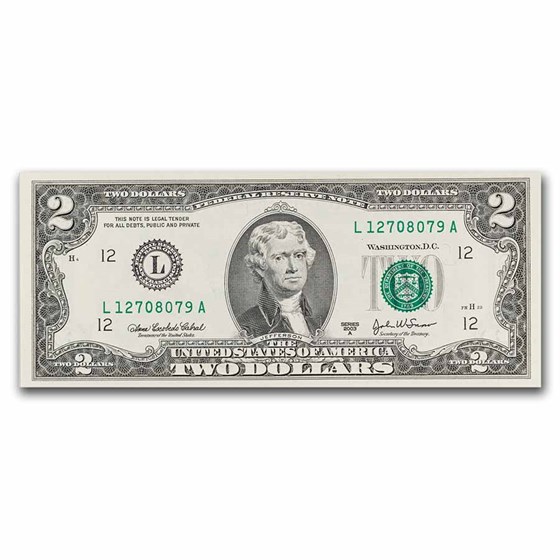 2003-A (L-San Francisco) $2.00 FRN CU (Fr#1938-L)
