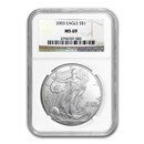 2003 American Silver Eagle MS-69 NGC