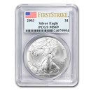 2003 American Silver Eagle MS-69 PCGS (FirstStrike®)