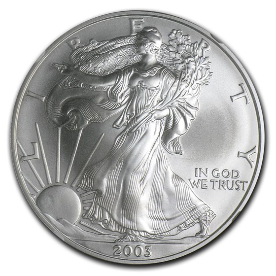 2003 American Silver Eagle MS-70 NGC