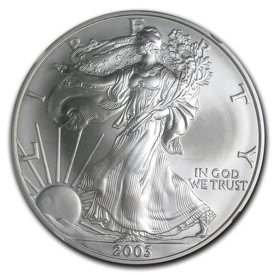 2003 American Silver Eagle MS-70 NGC 2003 American Silver Eagle MS-70 NGC