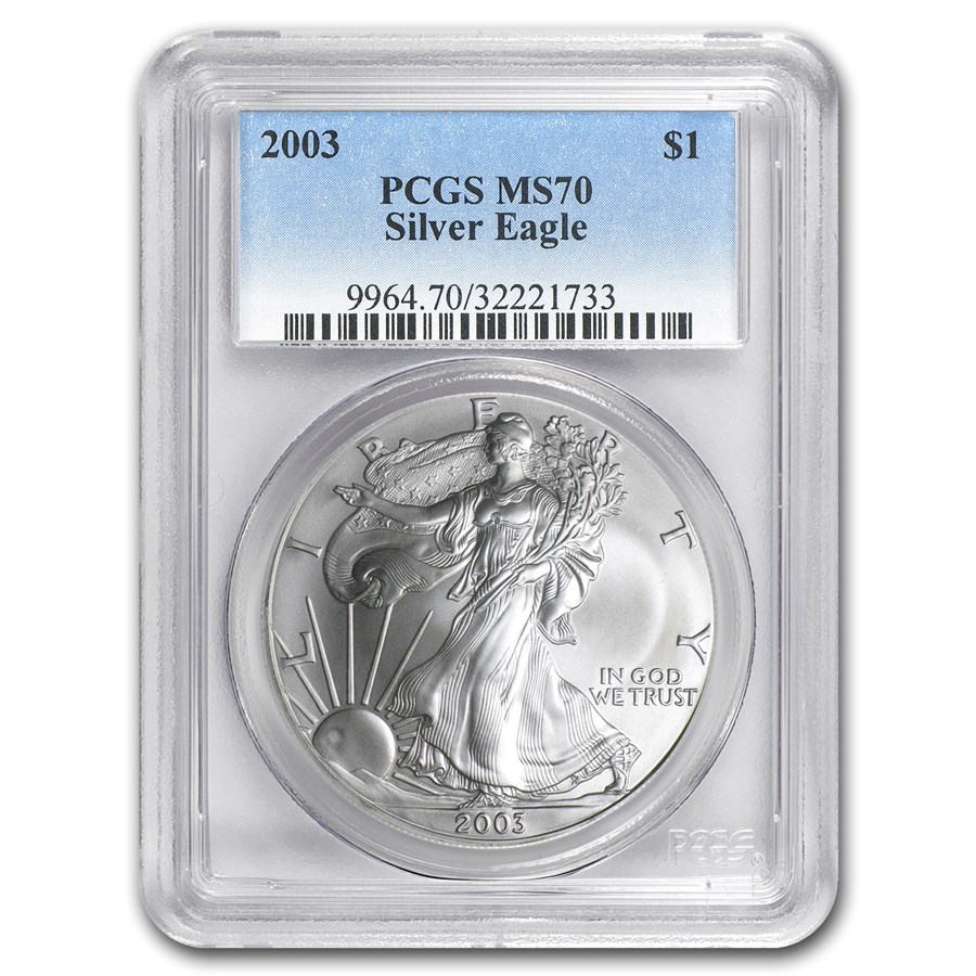 2003 American Silver Eagle MS-70 PCGS