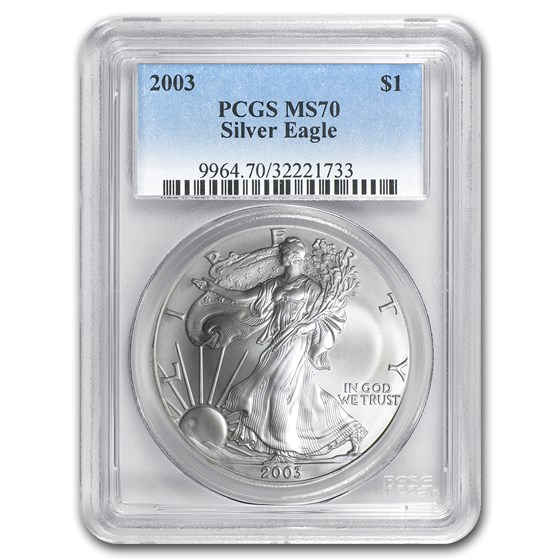 2003 American Silver Eagle MS-70 PCGS 2003 American Silver Eagle MS-70 PCGS