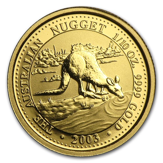 2003 Australia 1/10 oz Gold Nugget 2003 Australia 1/10 oz Gold Nugget
