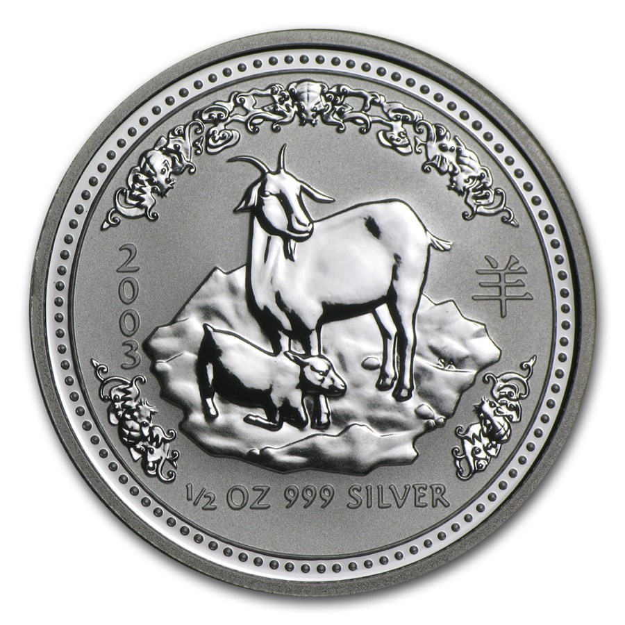 Buy 2003 Australia 1/2 oz Silver Year of the Goat BU (Series I) APMEX