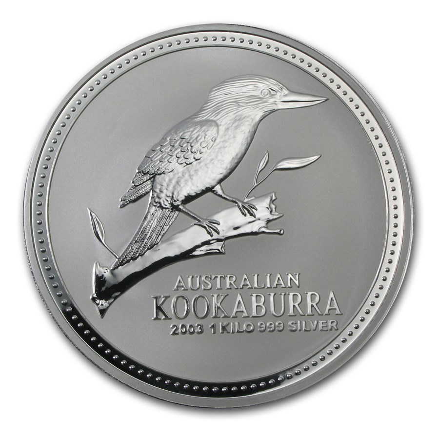 2003 Australia 1 kilo Silver Kookaburra BU
