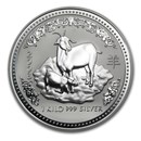 2003 Australia 1 kilo Silver Year of the Goat BU