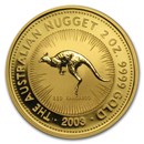 2003 Australia 2 oz Gold Nugget BU