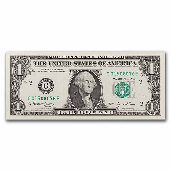 2003 (C-Philadelphia) $1.00 FRN CU (Fr#1928-C) 2003 (C-Philadelphia) $1.00 FRN CU (Fr#1928-C)