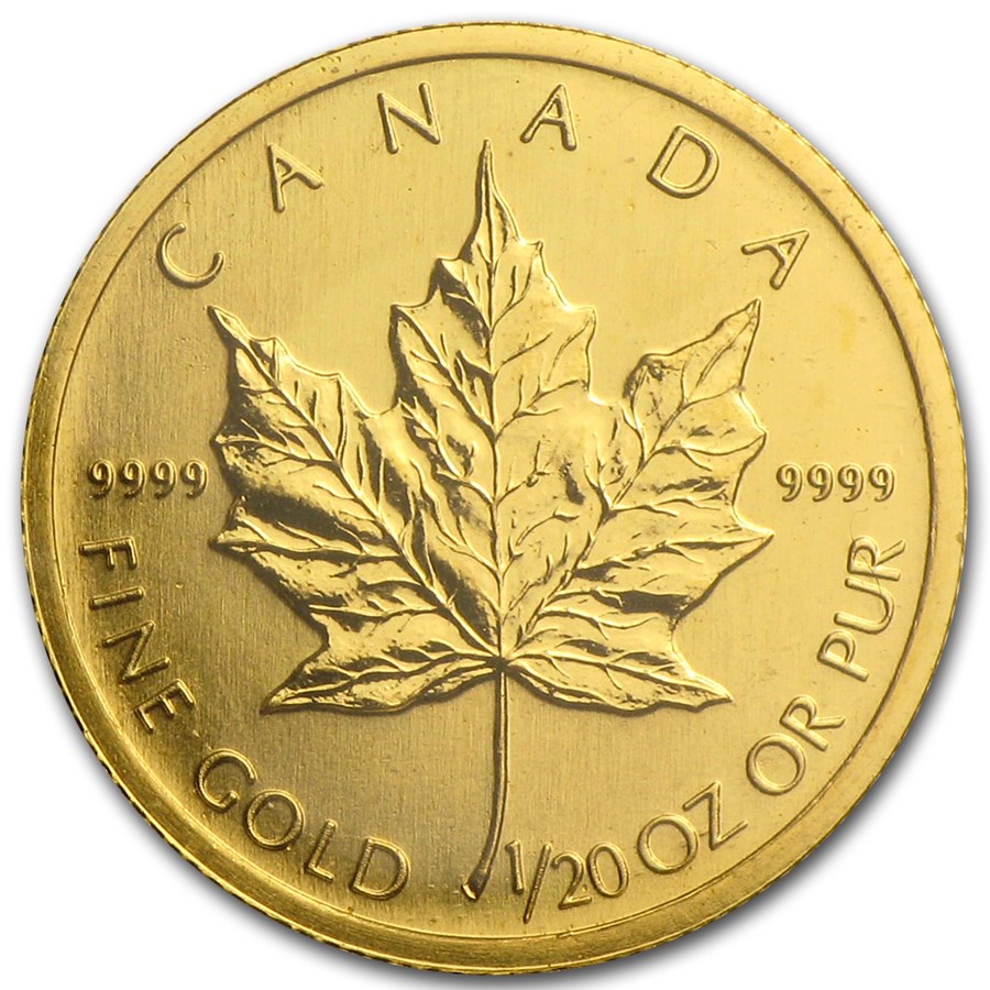 2003 Canada 1/20 oz Gold Maple Leaf BU