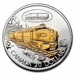 2003 Canada 1 oz Silver $20 FA-1 Diesel Locomotive
