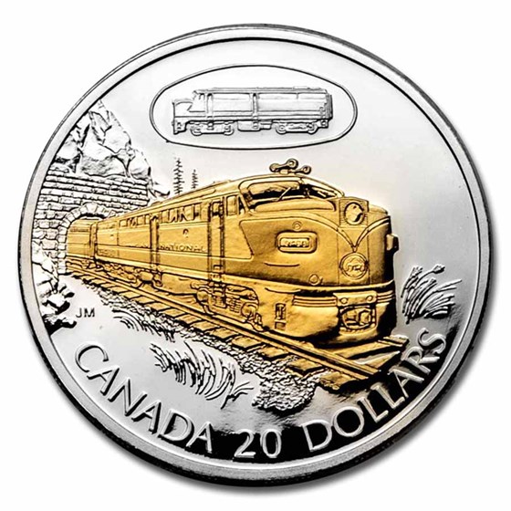 2003 Canada 1 oz Silver $20 FA-1 Diesel Locomotive 2003 Canada 1 oz Silver $20 FA-1 Diesel Locomotive