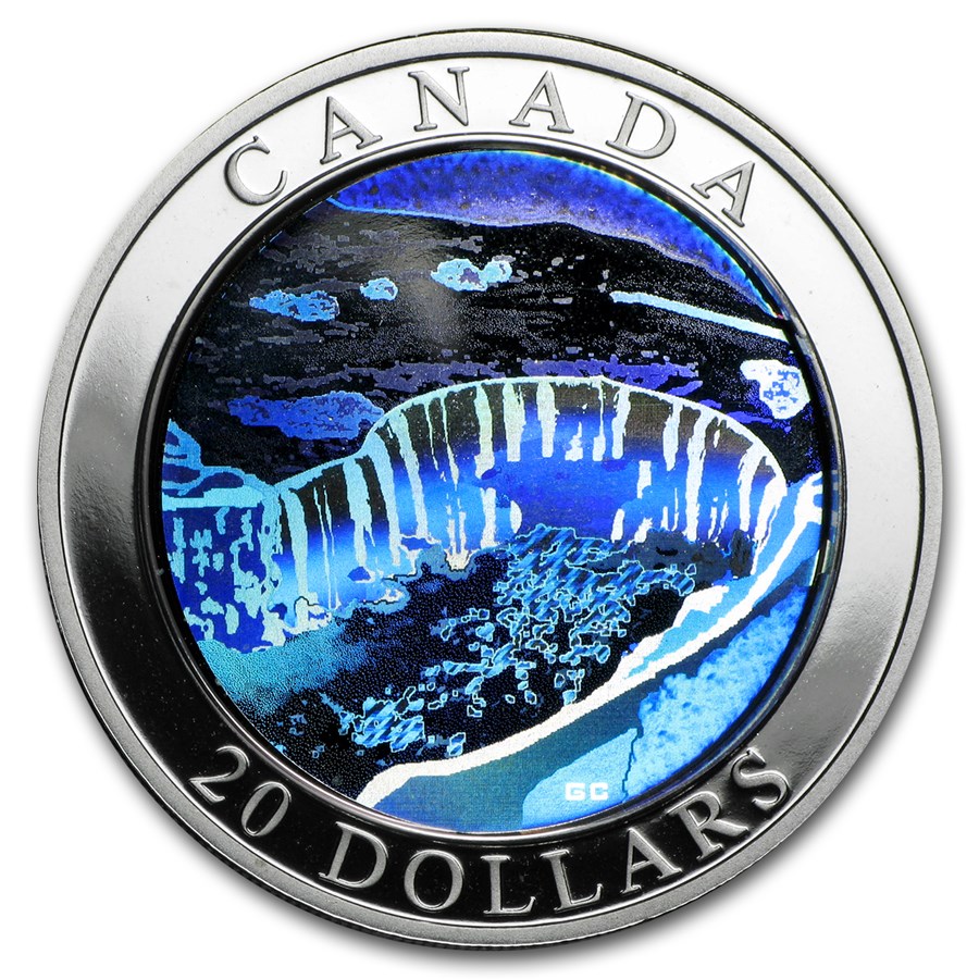 2003 Canada 1 oz Silver $20 Niagara Falls Proof (Hologram)