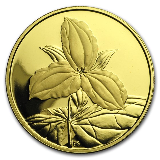 2003 Canada Gold $350 White Trillium .99999 Proof (No Box/COA) 2003 Canada Gold $350 White Trillium .99999 Proof (No Box/COA)