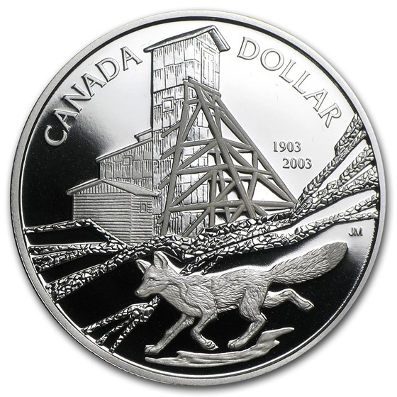 2003 Canada Silver Dollar Cobalt Mining Centennial Proof 2003 Canada Silver Dollar Cobalt Mining Centennial Proof