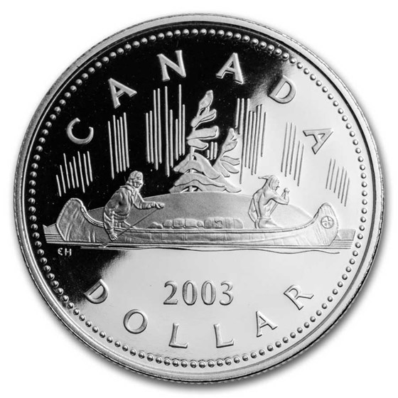 2003 Canada Silver Dollar Proof (Golden Jubilee w/OGP) 2003 Canada Silver Dollar Proof (Golden Jubilee w/OGP)