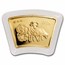 2003 China 1/2 oz Gold Fan-Shaped Year of the Sheep (COA)