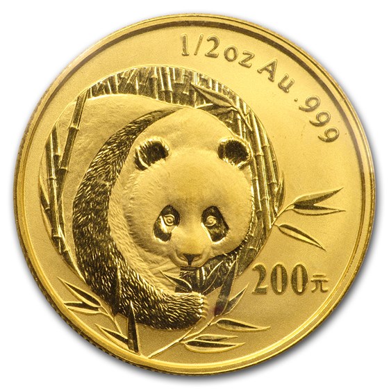 2003 China 1/2 oz Gold Panda BU (Sealed) 2003 China 1/2 oz Gold Panda BU (Sealed)
