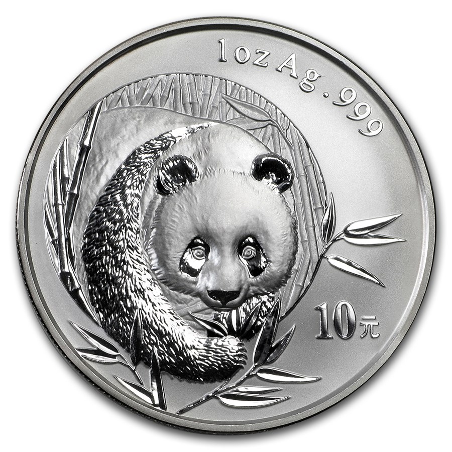 2003 China 1 oz Silver Panda BU (In Capsule)