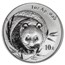 2003 China 1 oz Silver Panda BU (Mirrored Bamboo, Sealed)