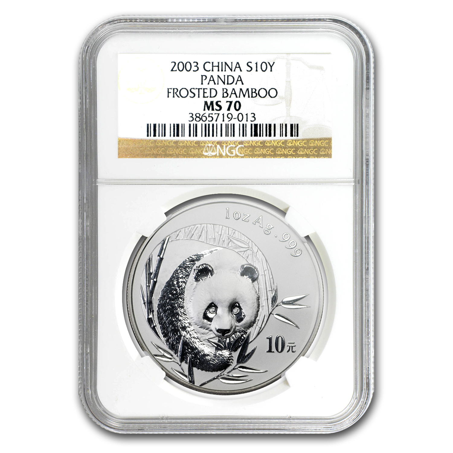 Buy 2003 China 1 oz Silver Panda MS-70 NGC (Frosted) | APMEX