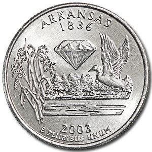 2003-D Arkansas State Quarter BU