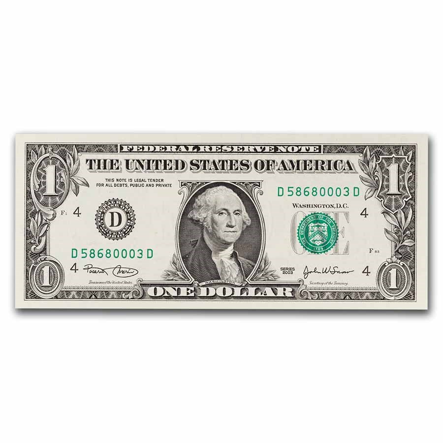 2003 (D-Cleveland) $1.00 FRN CU (Fr#1928-D)