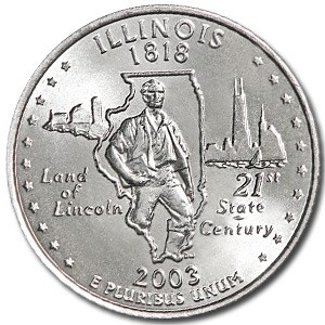 2003-D Illinois State Quarter BU