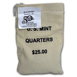 2003-D Illinois Statehood Quarter $25 Sealed Mint Bag