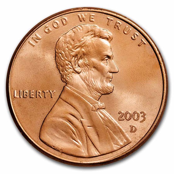 2003-D Lincoln Cent BU (Red) 2003-D Lincoln Cent BU (Red)
