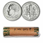 2003-D Roosevelt Dime 50-Coin Roll BU