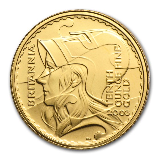 2003 Great Britain 1/10 oz Gold Britannia BU 2003 Great Britain 1/10 oz Gold Britannia BU