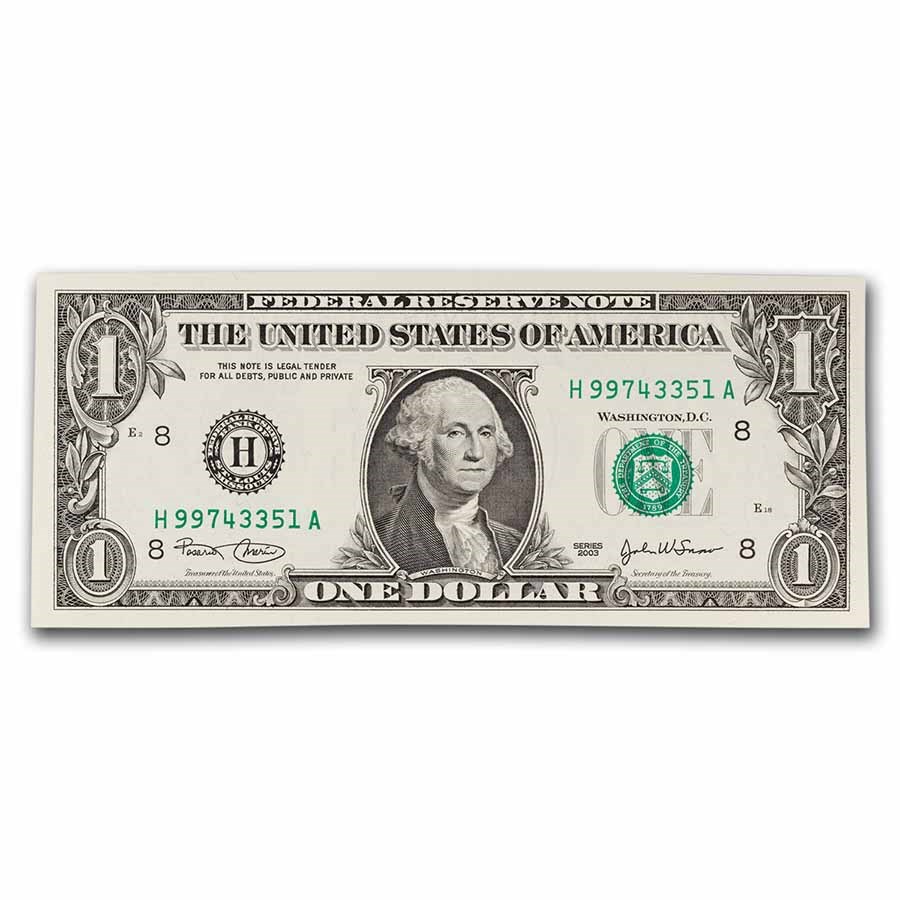 2003 (H-St. Louis) $1.00 FRN CU (Fr#1928-H)