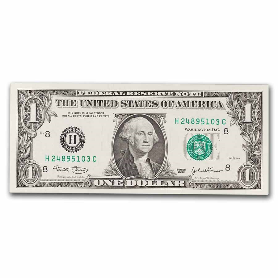 2003 (H-St. Louis) $1.00 FRN CU (Fr#1929-H)
