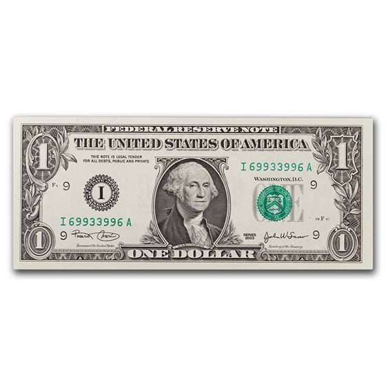 2003 (I-Minneapolis) $1.00 FRN CU (Fr#1929-I)