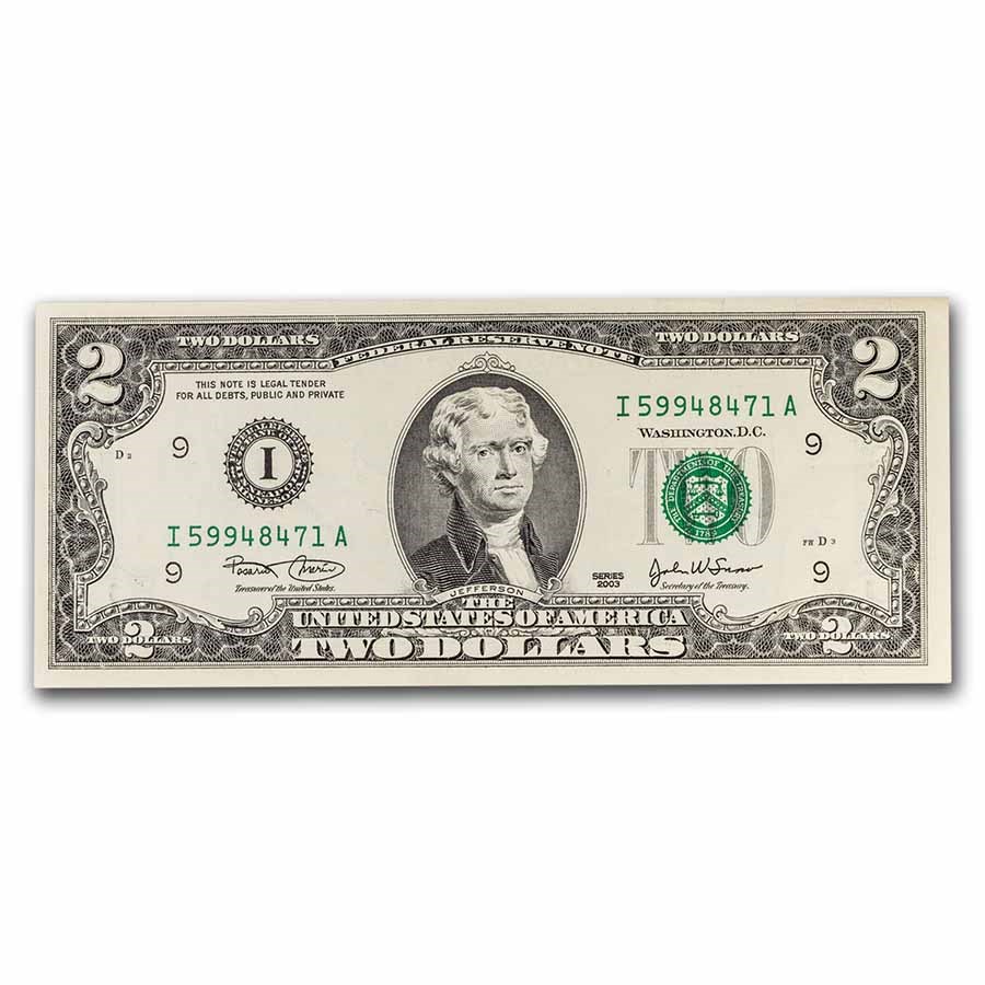2003 (I-Minneapolis) $2.00 FRN AU (Fr#1937-I)