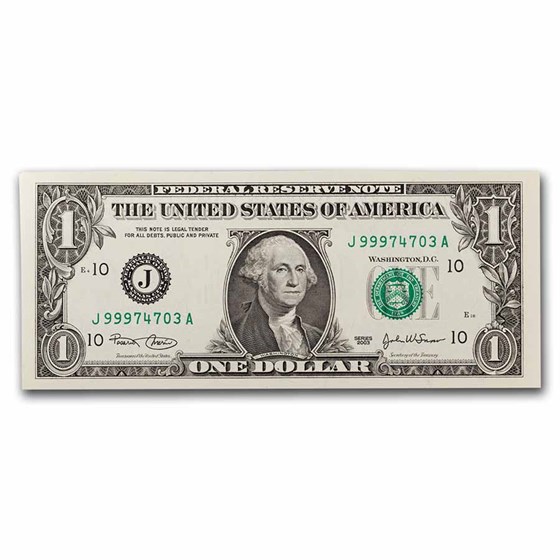 2003 (J-Kansas City) $1.00 FRN CU (Fr#1928-J)