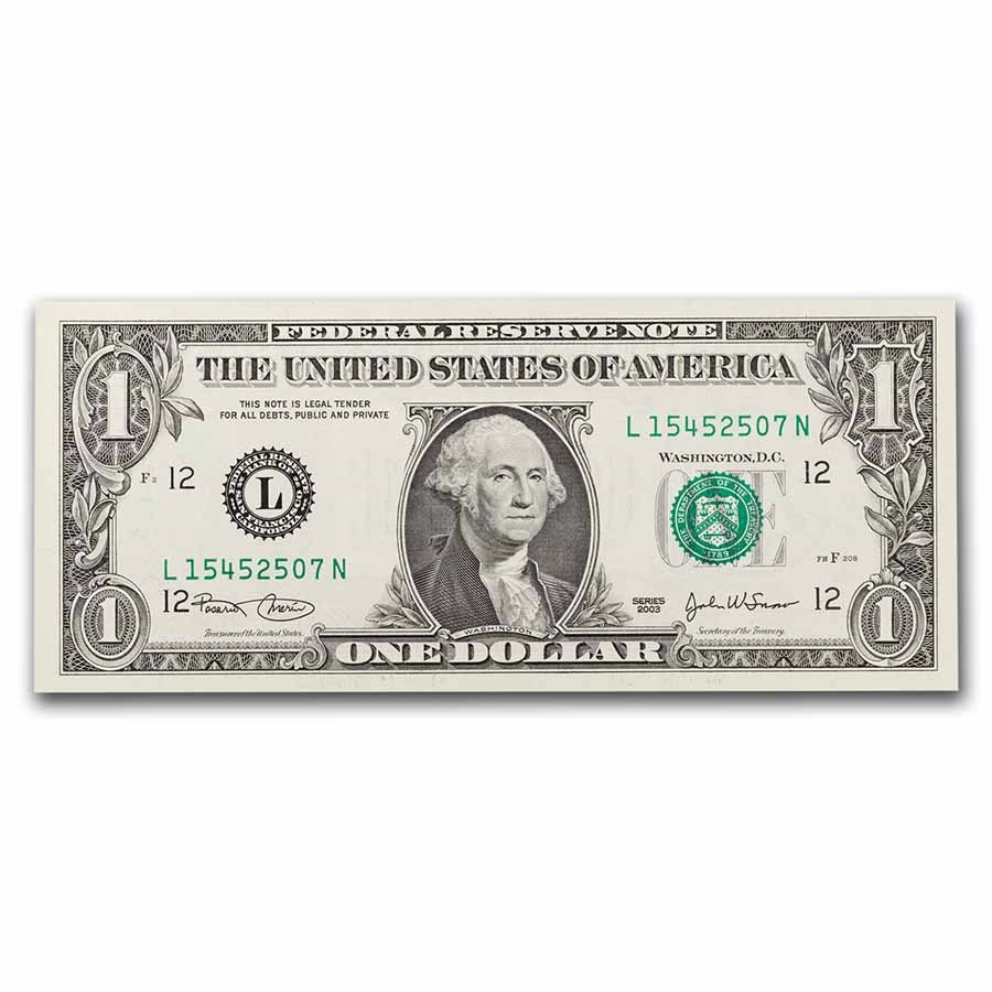 2003 (L-San Francisco) $1.00 FRN CU (Fr#1929-L)