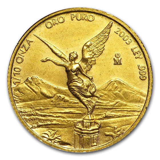 2003 Mexico 1/10 oz Gold Libertad BU 2003 Mexico 1/10 oz Gold Libertad BU