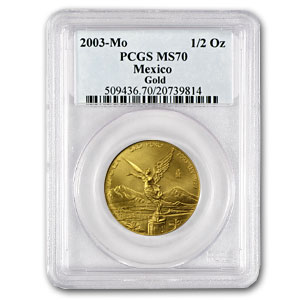 Buy 2003 Mexican 1/2 oz Gold Libertad MS-70 PCGS | APMEX